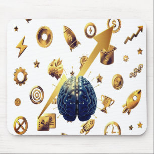 Think Fast, Think Sharp – Brain Mousepad