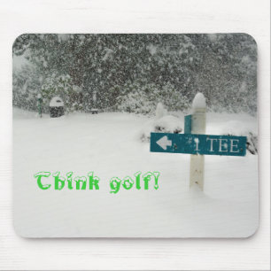 Think golf! mouse pad