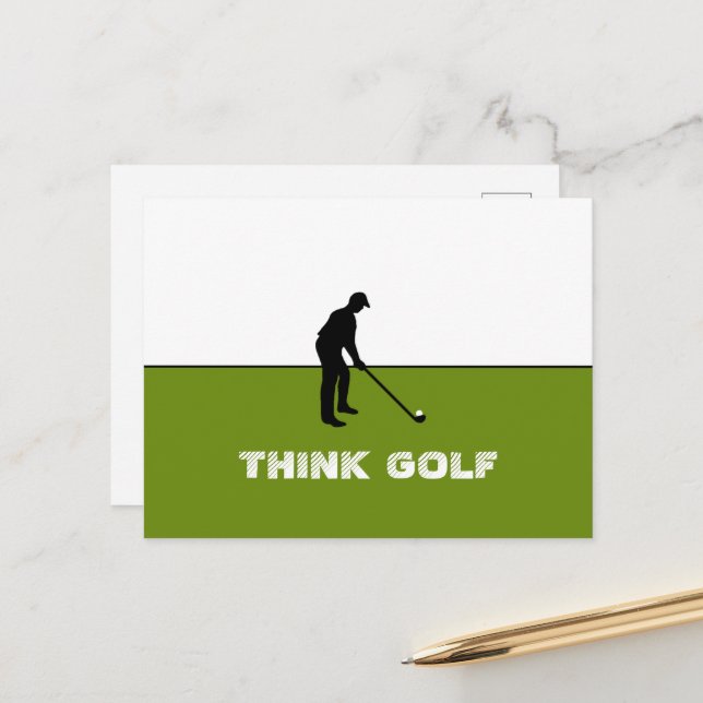 Think Golf, Pro Golf Postcard (Front/Back In Situ)
