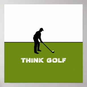 Think Golf, Pro Golf Poster