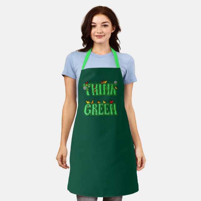 think green apron (Worn)
