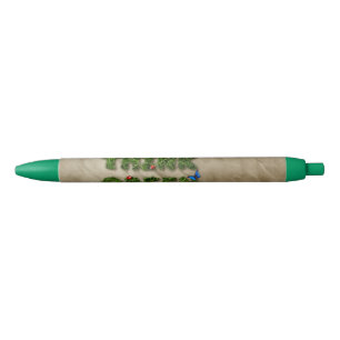 think green black ink pen