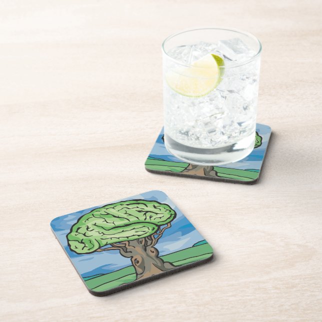 Think Green Brain Coaster (Right Side)