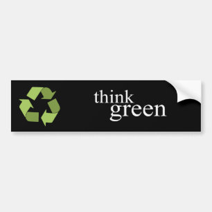 think green bumper sticker