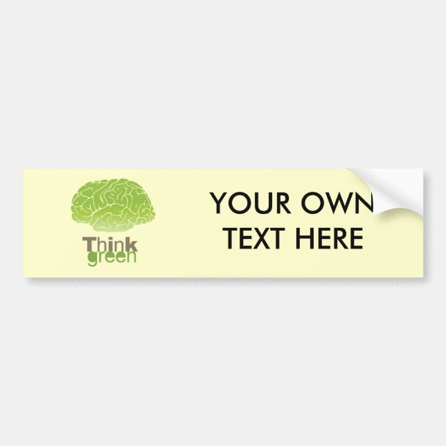 THINK GREEN BUMPER STICKER (Front)