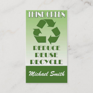 Think green business card