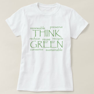 Think Green Buzz Words T-Shirt