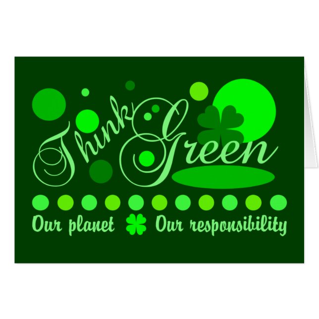 Think Green card (Front Horizontal)