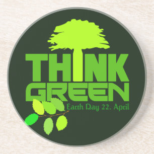 Think Green coaster