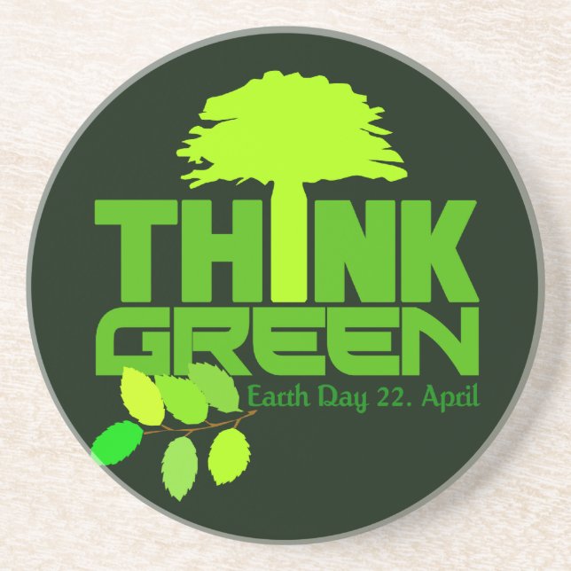Think Green coaster (Front)