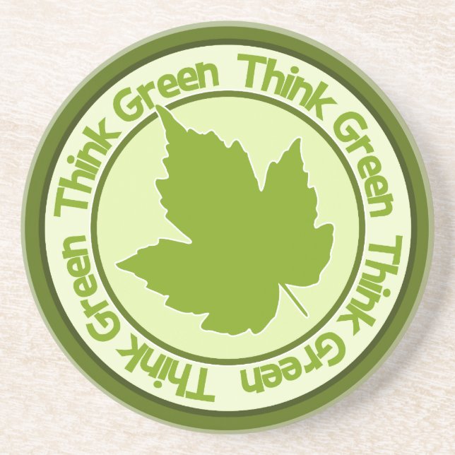 Think Green coaster (Front)