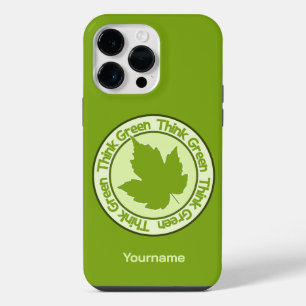THINK GREEN custom name phone cases