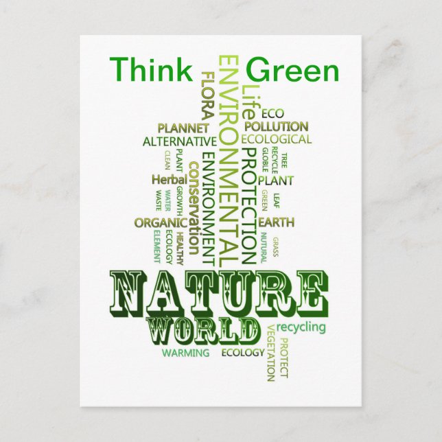 Think Green Environmental  Postcard (Front)