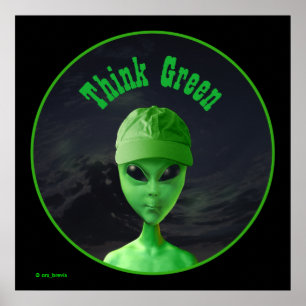 Think Green ET Poster