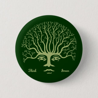 Think Green II 6 Cm Round Badge