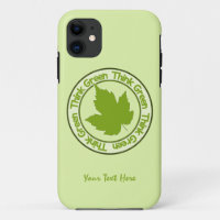 THINK GREEN iPhone cases