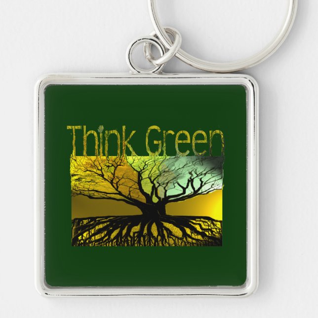 Think Green Key Ring (Front)