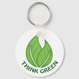Think Green Keychain