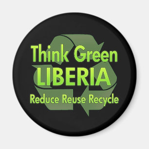 Think Green Liberia Magnet