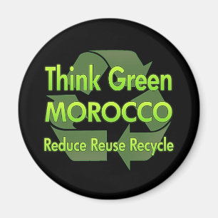 Think Green Morocco Magnet