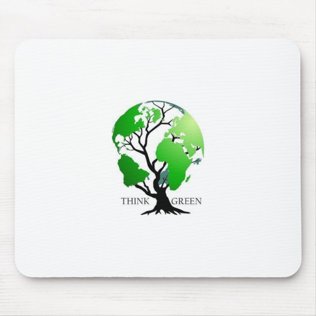 Think Green Mouse Pad (Front)
