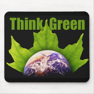Think Green Mouse Pad