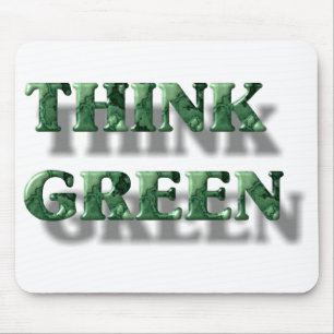 Think Green Mouse Pad