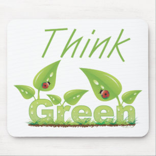 Think Green Mouse Pad