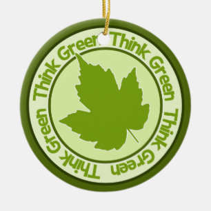 Think Green ornament - customise