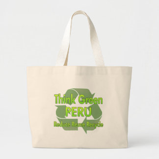 Think Green Peru Large Tote Bag