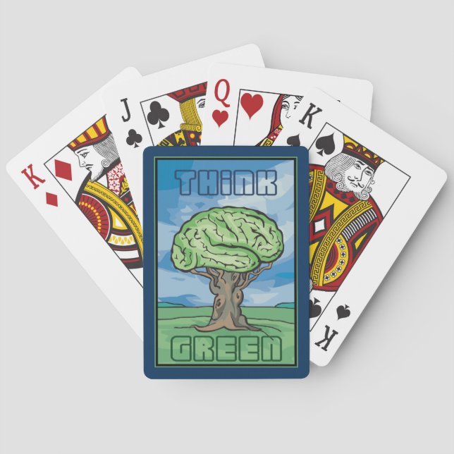 Think Green Playing Cards (Back)