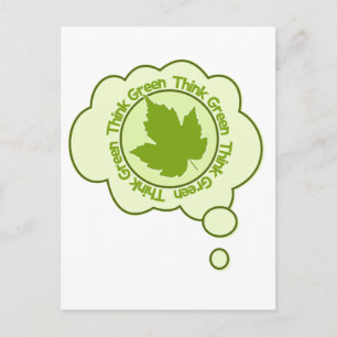 Think Green postcard - customise