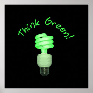 Think Green! Poster