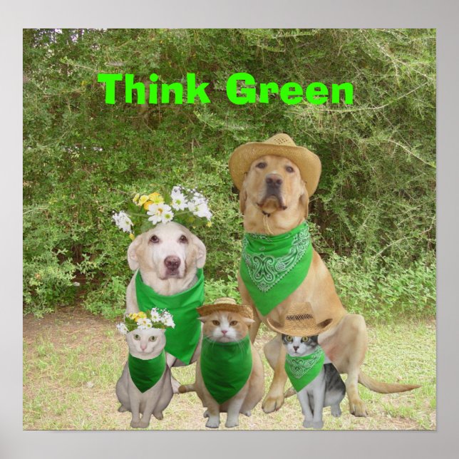 Think Green Poster (Front)