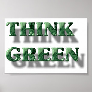 Think Green Poster