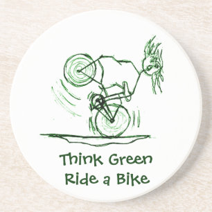 Think Green Ride a Bike Coaster