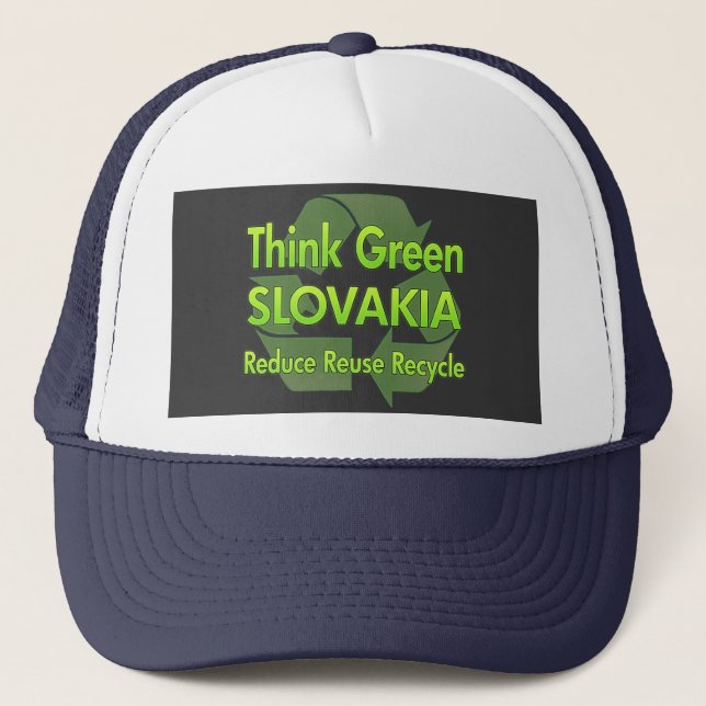 Think Green Slovakia Trucker Hat (Front)