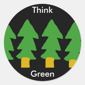 Think Green Sticker