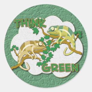 Think Green Sticker