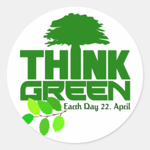 Think Green stickers