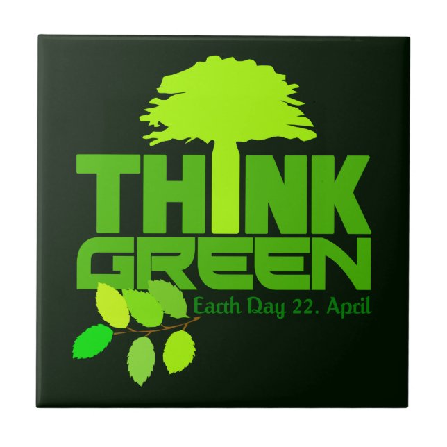 Think Green tile (Front)