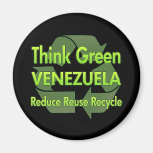 Think Green Venezuela Magnet