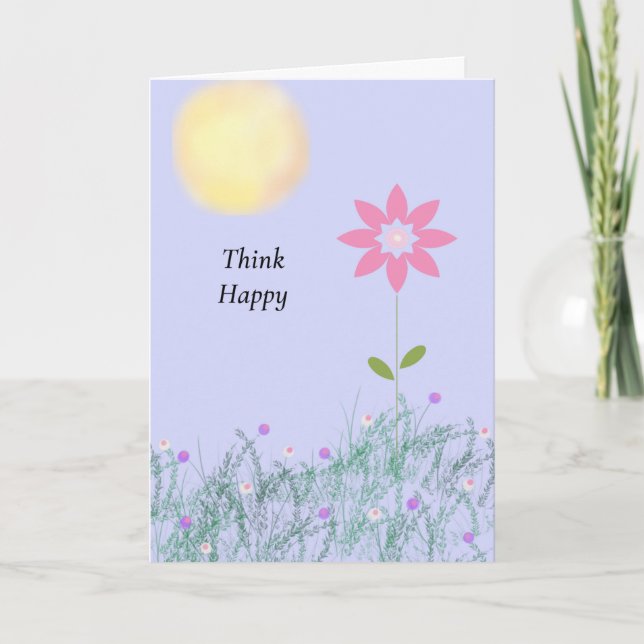 Think Happy Card for Seniors in Nursing Homes (Front)