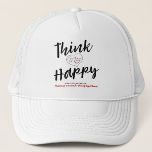 Think happy logo cap