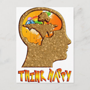 Think Happy Postcard
