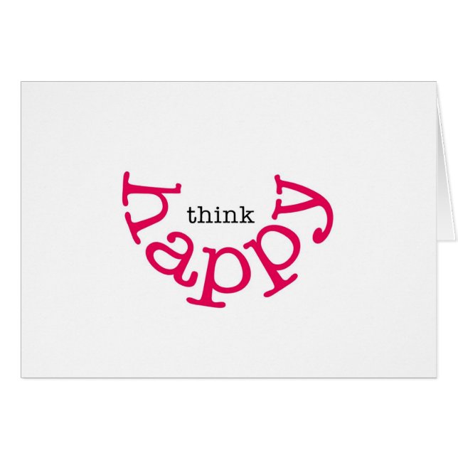 Think Happy (red smile) (Front Horizontal)