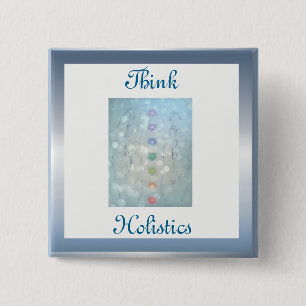 Think Holistic design 15 Cm Square Badge