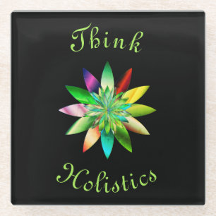 Think Holistic design Glass Coaster