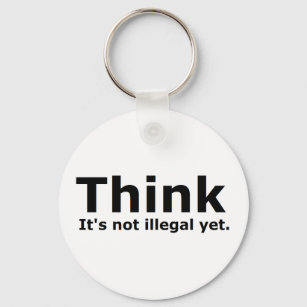 Think it's not illegal yet political gear key ring