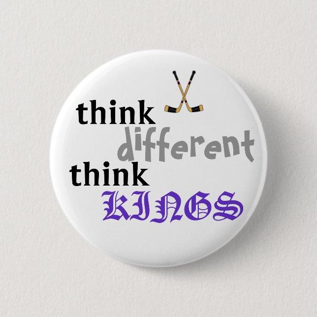 think kings 6 cm round badge (Front)
